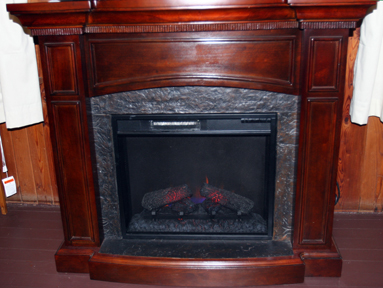 Wandering Bear Living Room fireplace